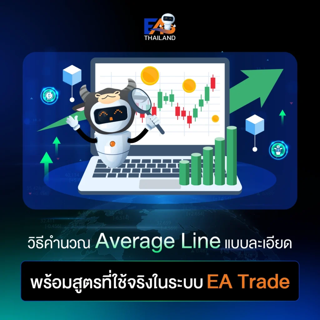 วิธีคำนวณ Average Line แบบละเอียด พร้อมสูตรที่ใช้จริงในระบบ EA เทรด